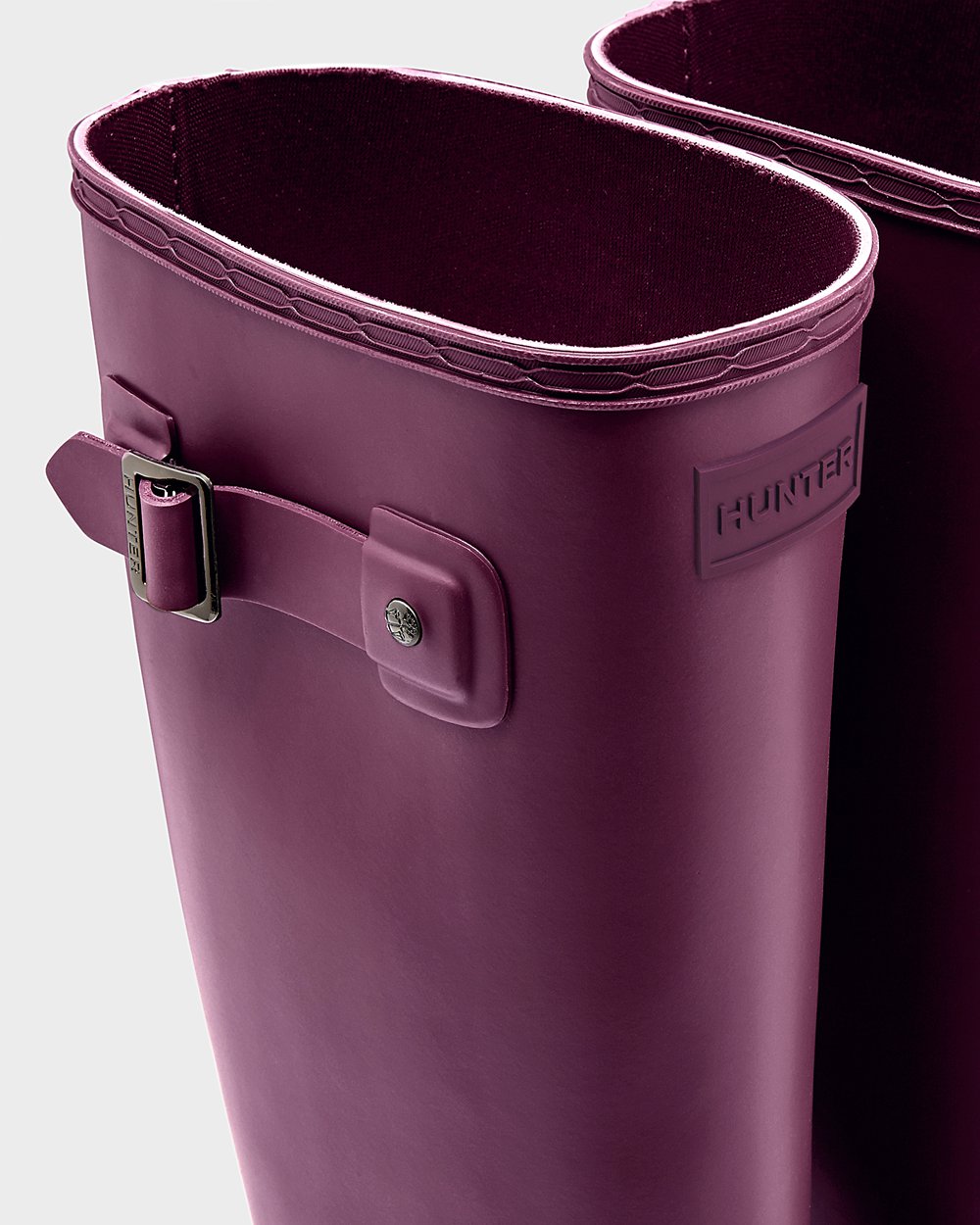 Hunter Refined Slim Fit Tall Rain Boots - Outlet Womens Purple - XTGASN057